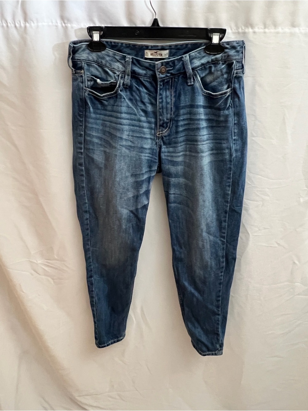 Hollister Women’s Jeans Size 5 W27 Distressed Medium Wash Skinny Straight